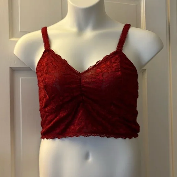 Torrid Curve Size 2 Bralette, Burgundy, Adjustable Straps! - Picture 1 of 4